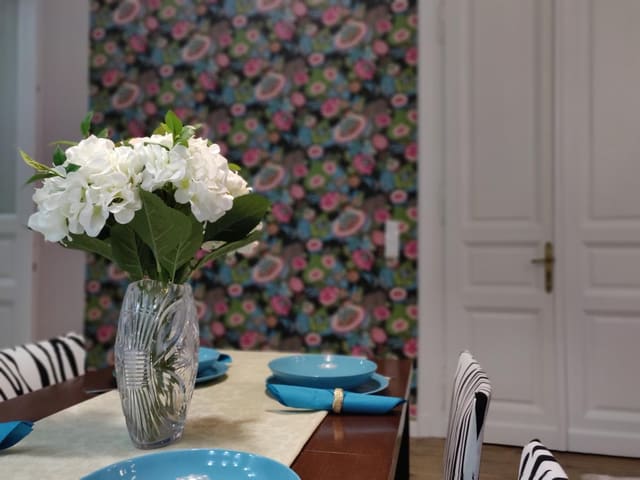 Előtér tapétázása